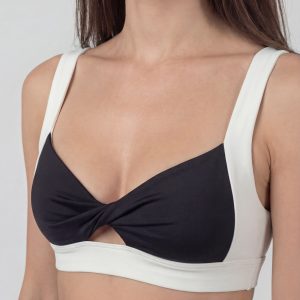 Bubbly twist bra - white