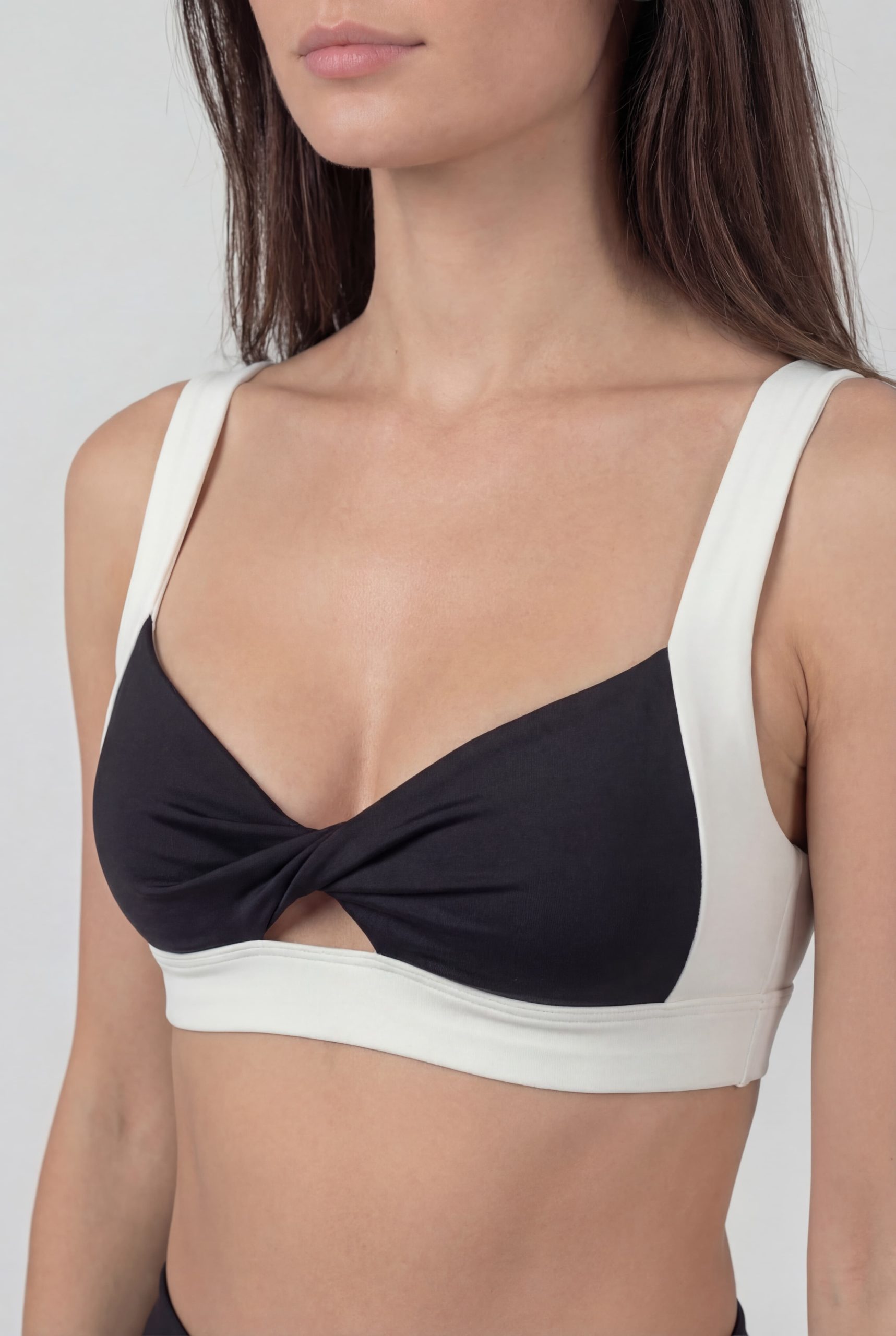 Bubbly twist bra - white