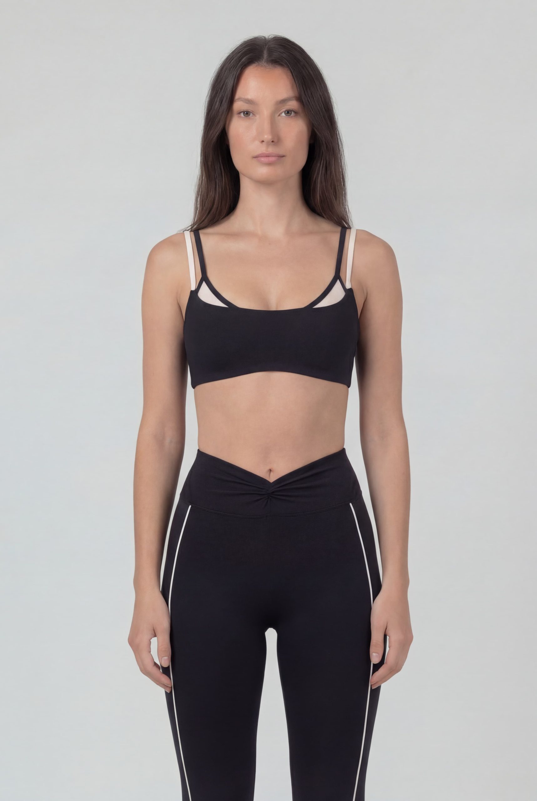 Line triangle bra front black