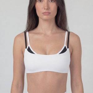 Back twist bra - white