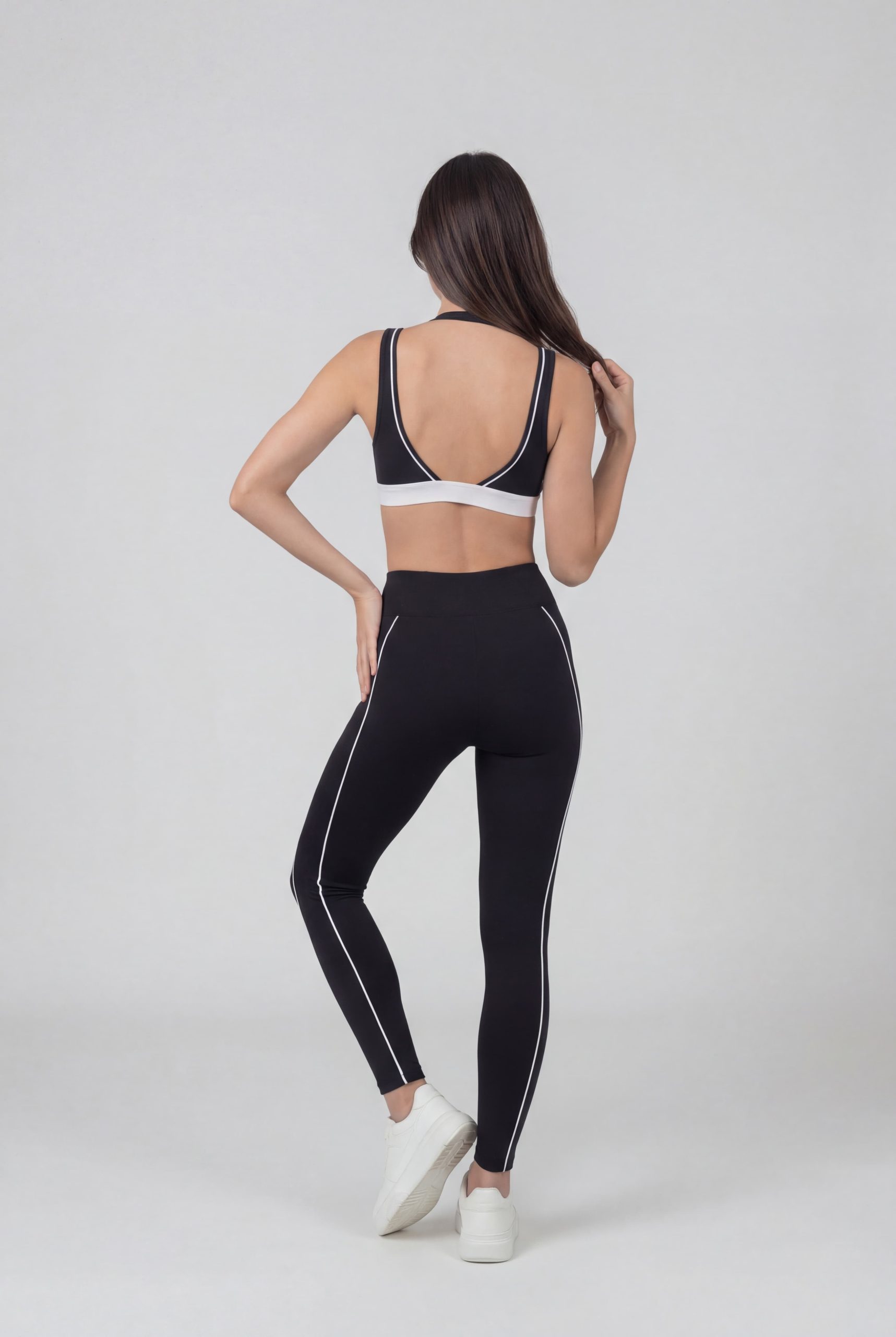 Triangle bra back full black