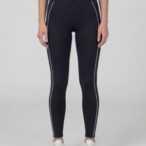 Twist waist leggings - black