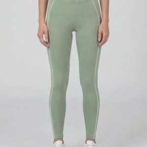 Twist waist leggings - green