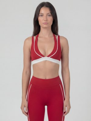 Double bra modrček- RDEČA
