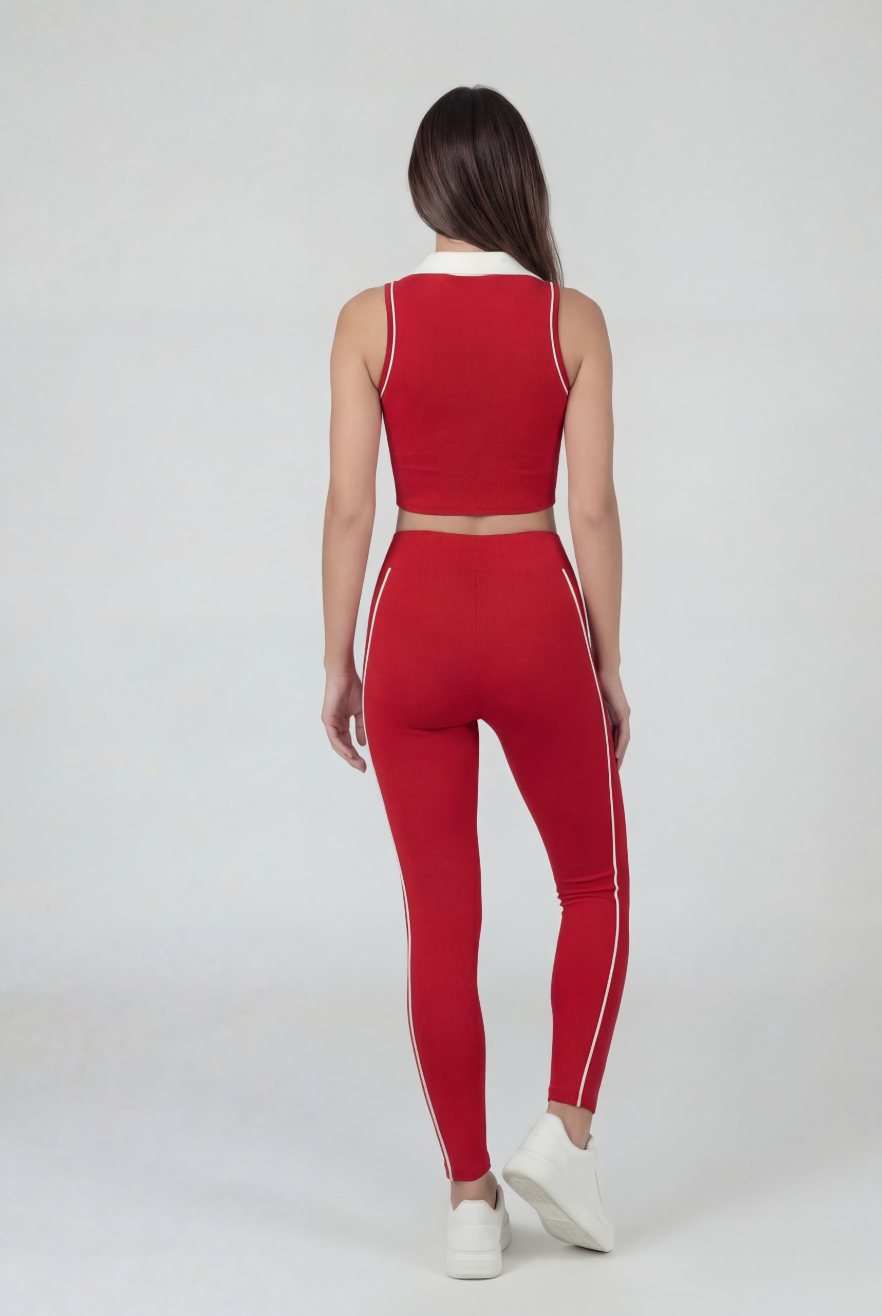 Polo top back full red