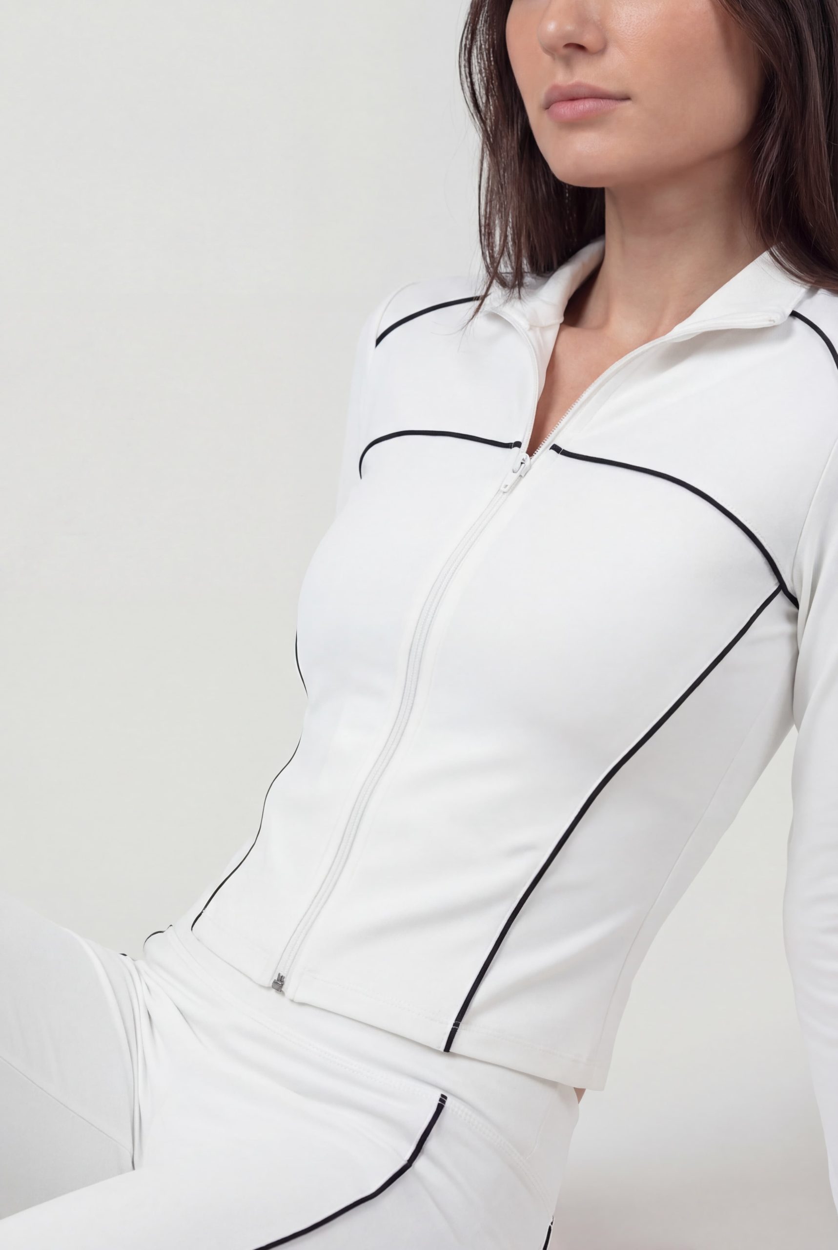 long sleeve closeup big white